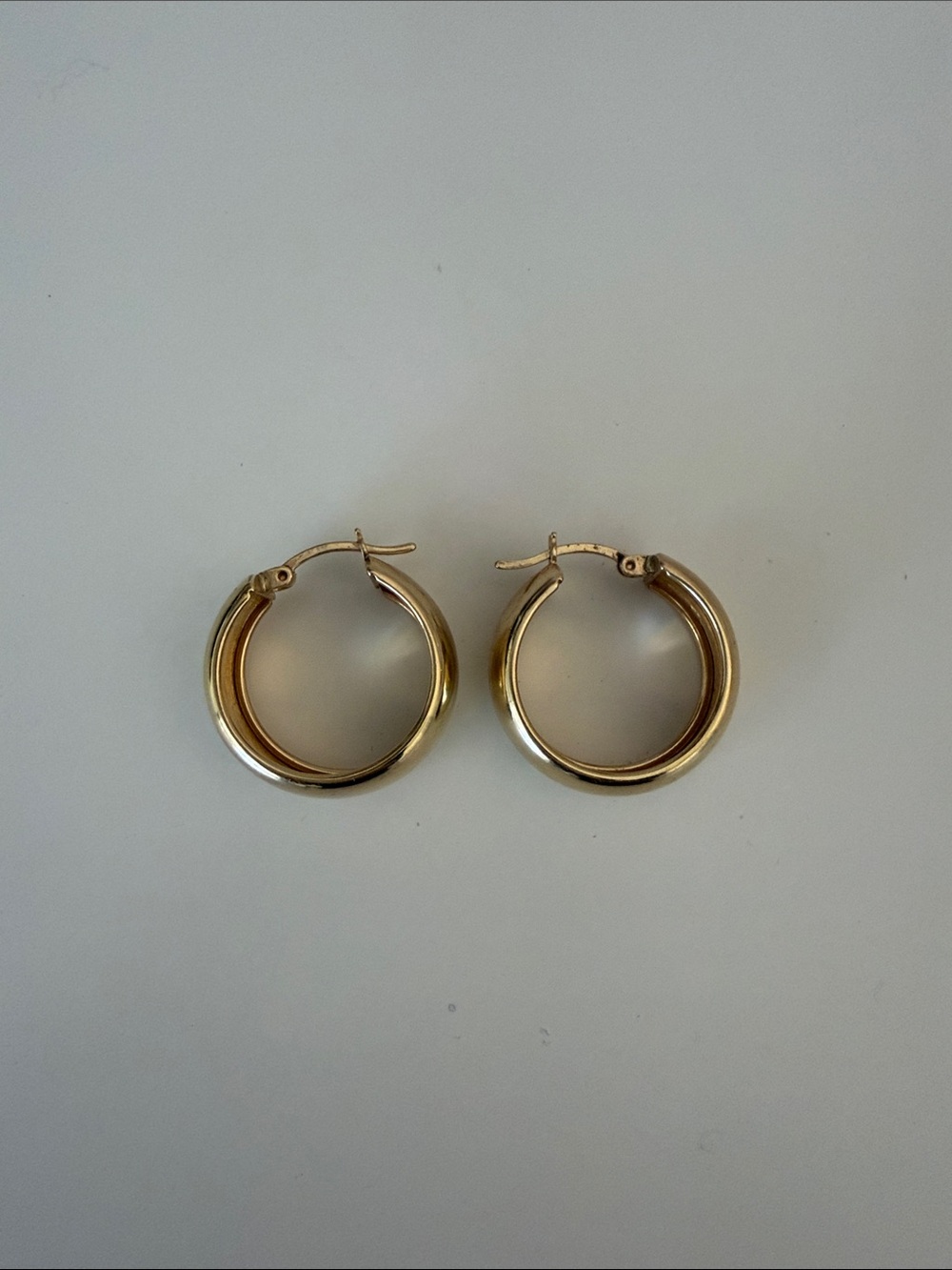 Ross-Simone Gold Plated Chunky Hoop Earrings